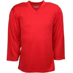 Sherwood SW100 Solid Color Practice Hockey Jerseys -The Hockey Depot SHERWOOD RedFront