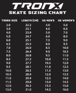 TronX Velocity Senior Roller Hockey Skates -The Hockey Depot TRONXSKATESIZINGCHART 01 4 59b81f87 2b65 4bda a985 316de9d23595