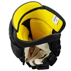 TOUR HockeyVolt Pro Hockey Gloves -The Hockey Depot TR GV 2023 Volt Gloves v2 5327B Black Grey Yel VA6